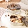 Household Dried Fruit Plate, Living Room Coffee Table, Candy Box, Snacks, Nuts, Compartments, Fruit Plate, Coffee Table, High-end Candy Box