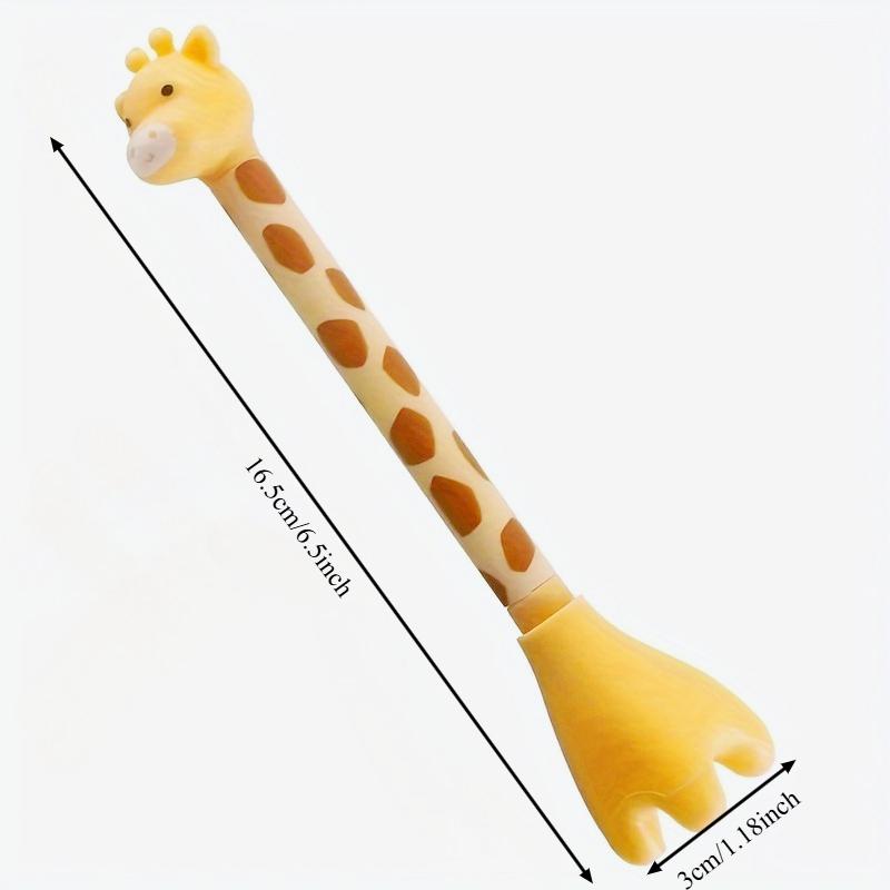 Cute Giraffe Neutral Pen with Realistic Design, Black Pen Core for Smooth and Exquisite Writing, Suitable for Back To School Learning and Stationery