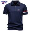 New Embroidery Turtleneck Zipper POLO Shirt for Spring and Summer 2026, Business Casual Men's Tencel Short-sleeved POLO Shirt for Men
