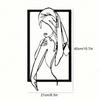 Metal Wall Art Female Minimal Line Home Decor Modern Housewarming Gift