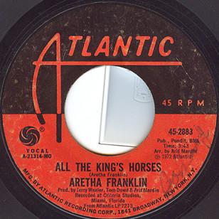 7inch Record ARETHA FRANKLIN - All The King's Horses 452883 Atlantic 1972 US Soul/Funk Used