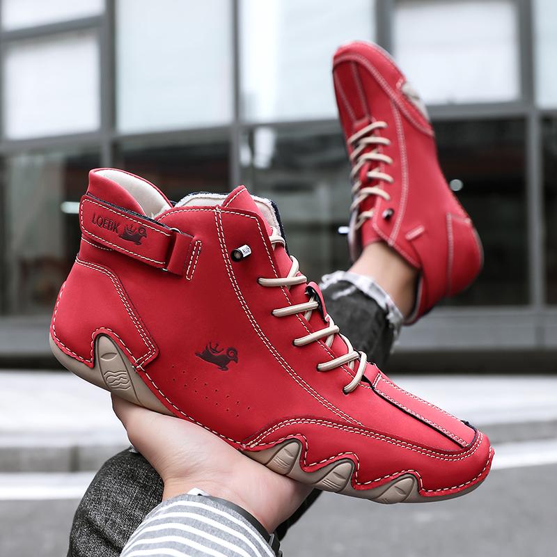 Leather Casual Shoes Sneakers for Men Fashion Outdoor Walking Loafers Shoes Comfortable Footwear Luxury Man Boots  New In