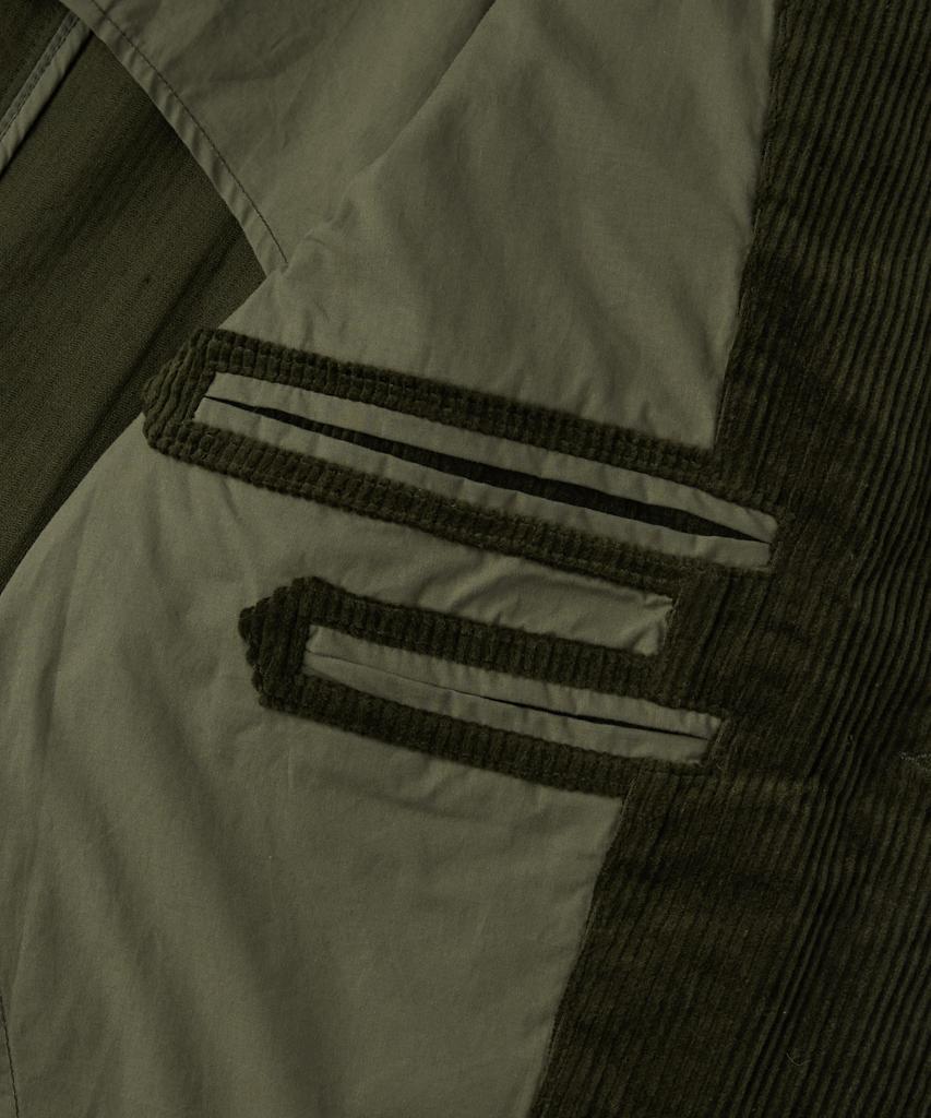 OUTSTANDING High Density Corduroy Classic 3-Button Jacket_D.Olive