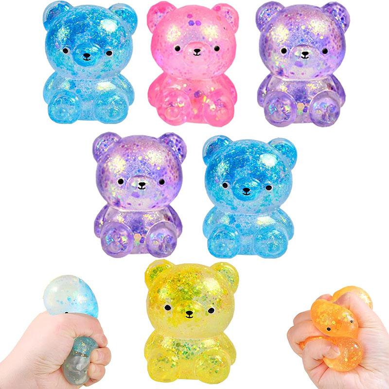 Kreativ Kawaii Myk Bamse Klemme Squishy Leker Sensorisk Søt Sakte Tilbakeføring Stresslindrende Leke For Barn Festgaver Klasseromspremier
