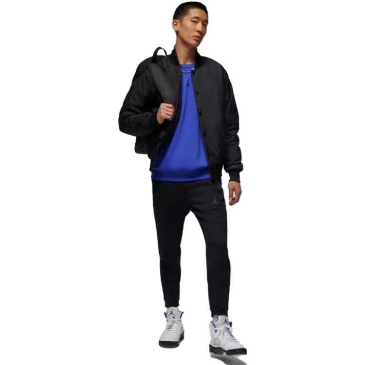 Jordan Sport Varsity Jackets Men's Black Baseball Collar Moderate Other DV9792-010
