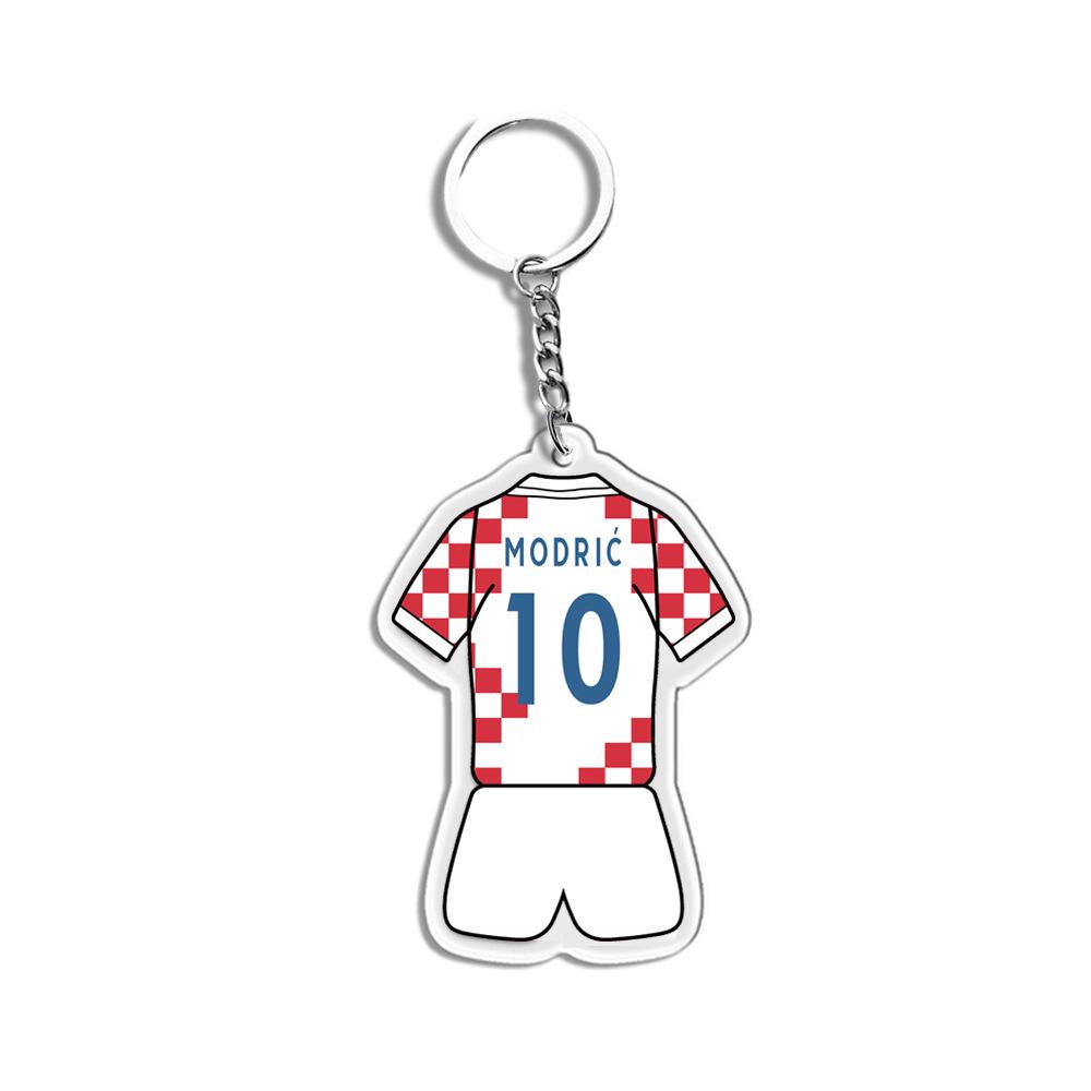 Kľúčenky futbalových hviezd: 2D akrylové prívesky a suveníry Messi, Ronaldo, Neymar