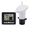 1PC Ultrasonic Wireless Water Tank Liquid Level Meter With Temperature Sensor Level Monitor Time Display Low Battery Indicator Alarm
