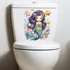 Creative Underwater World Mermaid Αυτοκόλλητα τοίχου Αδιάβροχα PVC Αυτοκόλλητα Αυτοκόλλητα Διακοσμητικά τέχνης βινυλίου Αφαιρούμενο καπάκι τουαλέτας Αυτοκόλλητα μπάνιου