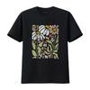 Boho Fiori Selvatici Floreale Natura Fiore Per Donne Amante Maglietta vintage Lavata streetwear Top Per Uso Quotidiano Versatile