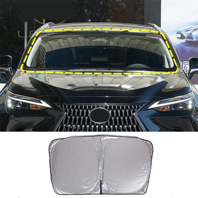 Pro Lexus NX 2022 Hliníková fólie Sluneční clony na čelní sklo Autopříslušenství Kryty proti slunci Větrné clony na přední okno Ochranné lišty auta