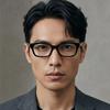 Eyeglass Frames GG2103OL 005 Black Square Horn-rimmed Fashion Daily Men Women