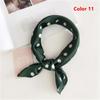 Fashion Women Small Vintage Hair Tie Band Head Neck Square Scarf Silk Feel Satin