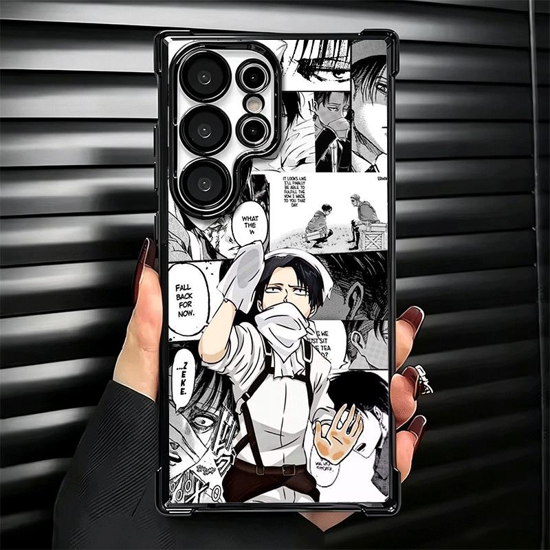A-Attack On T-Titan Anime Soft Phone Case For Samsung Galaxy S26 Ultra S25 Edge S24 FE S23 Plus S22 S21 + S20 Plating Anti-Fall