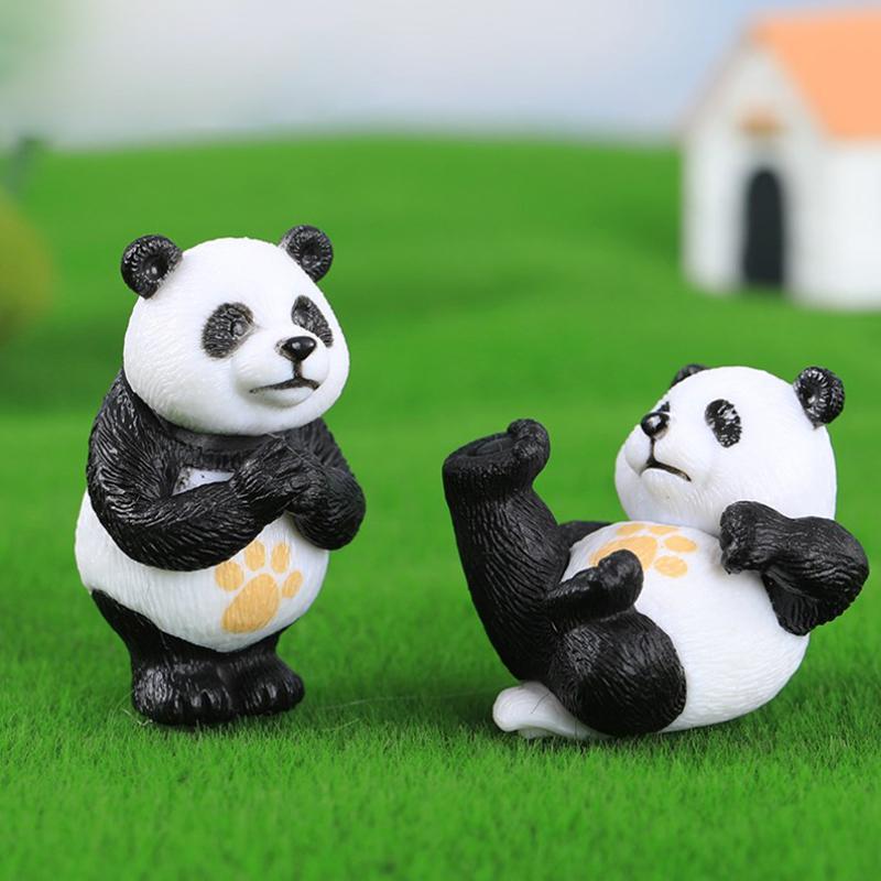 Cartoon Kung Fu Panda Auto Dekoration Beliebte Spielzeuge Souvenir Fee Garten Miniaturen Action Figuren Desktop Home Decor