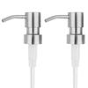 Durable Stainless Steel Soap Dispenser Pump Liquid Lotion Bottle Head Replacement Nozzles 28mm
