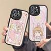 C-Cardcaptor Sakura Phone Case for iPhone 16 15 14 11 12 13 Pro Max Plus Back Leather Shell