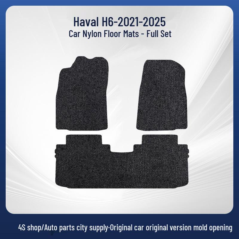 Maßgeschneiderte Nylon-Fußmatten für Haval H6 2021-2025 - Langlebige, verschleißfeste und schmutzabweisende Autoteppiche