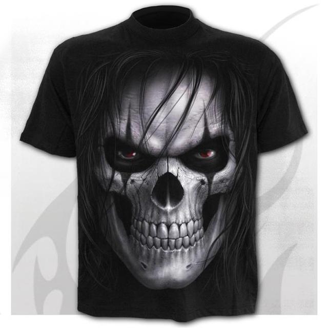 Werewolf Pattern Men's T-Shirts Men's Punk Style 3D Shirts O-neck T-shirt Summer Fashion Tops Boy Clothing Large Size Streetwear