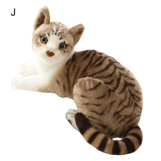 Simulation Stuffed Design Cats Plush Pillow Animal Cushion Sofa Decor Kids Toy