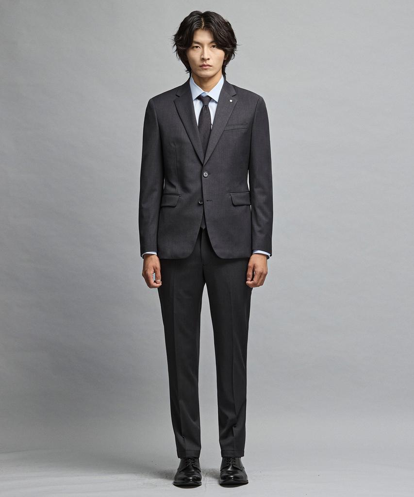 STCO [Four Seasons] (10-Year Suit) Wool Blend Four-Way Stretch Suit Set_Gray (Slim Fit)_Ssjvz13Sset (A Type)