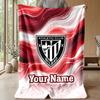 Egyedi szöveges flanel takaró, Könnyű, hangulatos ágy- és kanapé takaróAthletic Bilbao FC