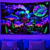 Alien Fantasy Tapestry Nebula Gradient HighDensity Blackout Fabric Music Studio SciFi Theme Bedroom Decor