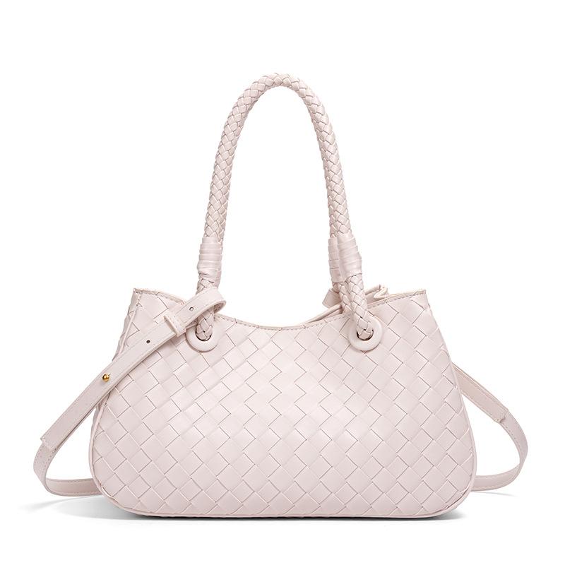 Autumn And Winter Vegetable Basket Bag, Pure Hand-Woven Women'S Bag, High-End Handbag, Large-Capacity Messenger Bag.