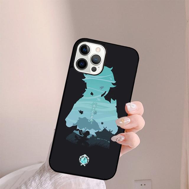 Game Genshin Impact Cute Phone Case For iPhone 17 Air 13 12 14 15 16  Cover For Apple Pro Max Plus Coque