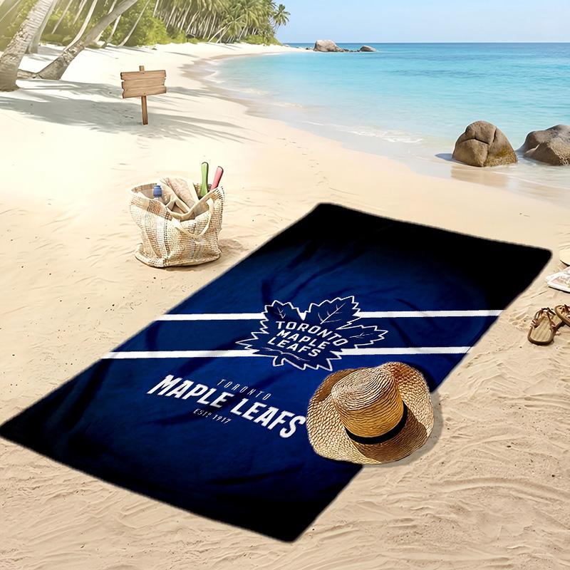 Toronto Maple Leafs Print Beach Towel Soft Portable Quick?dry Towel For Pool Summer Vacation Outdoor Sport