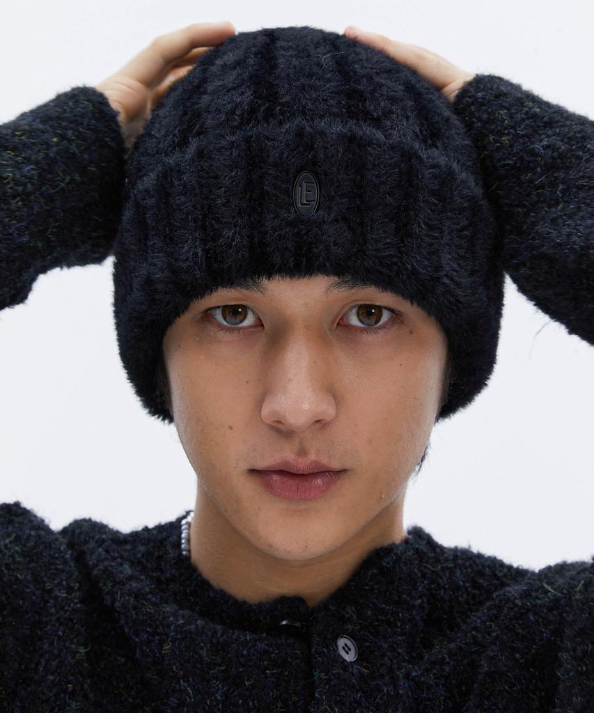 TRIP LE SENS [Set] Hairy Knit Beanie + Hairy Balaclava_4 Colors