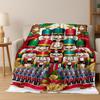 2026 New Nutcracker Merry Christmas Tree Cartoon Puppet Gift Flannel Blanket,Soft Throw Blanket for Home Bedroom Bed Sofa Kids