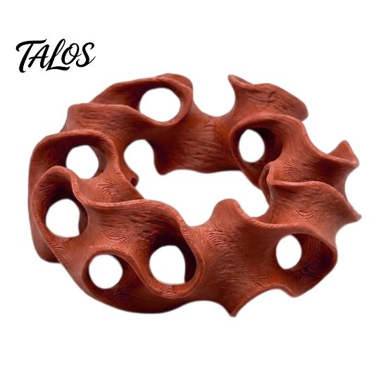 Betta Fish Hideout 3D Printed Aquarium Cave, Wavy Hollow Ring Shrimp Shelter, Safe Shelter for Tank Breeding Hiding Hole Decor, Ornament Snails Stable