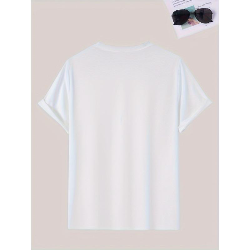 European Size Short-Sleeved T-Shirt with Summer Patterns for Men