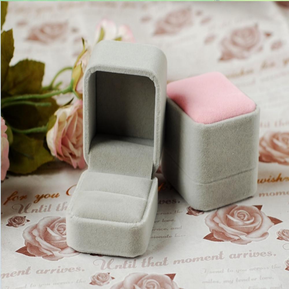 Organizer Jewelry Storage Case Ring Display Box Velvet