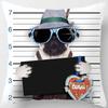 Funny Cartoon Dog Print Pillowcase Home Decor Car Sofa Cushion Cover (45Cm*45Cm)