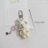 Sweet Punk Angel Rabbit Plush Keychain Pendant Phone Chain Backpack Charm  Trendy Women Bag Hanging Couple Accessory Gift