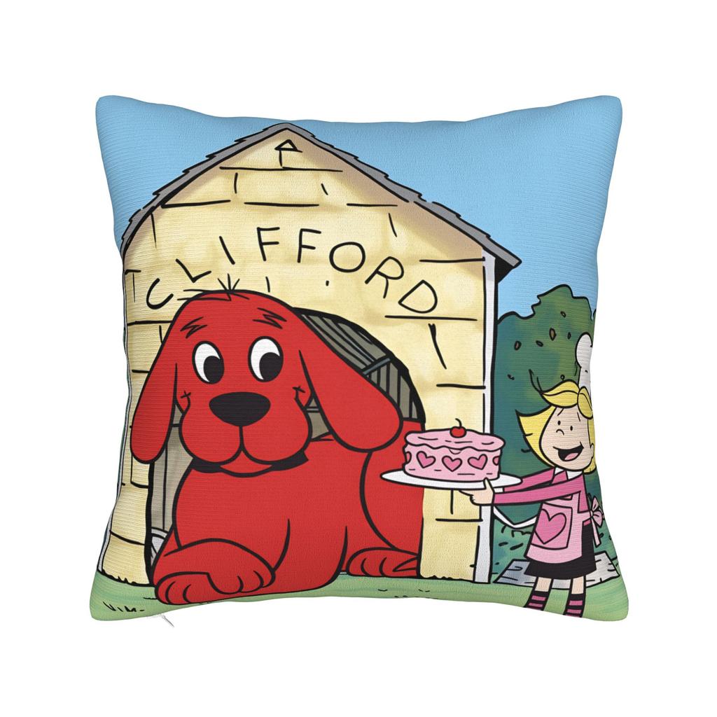 Cliffords the Big Red Dog Pillow Cover Fashion Pillow Case For Sofa Bedroom Home Decor Design Pillowcases Gift