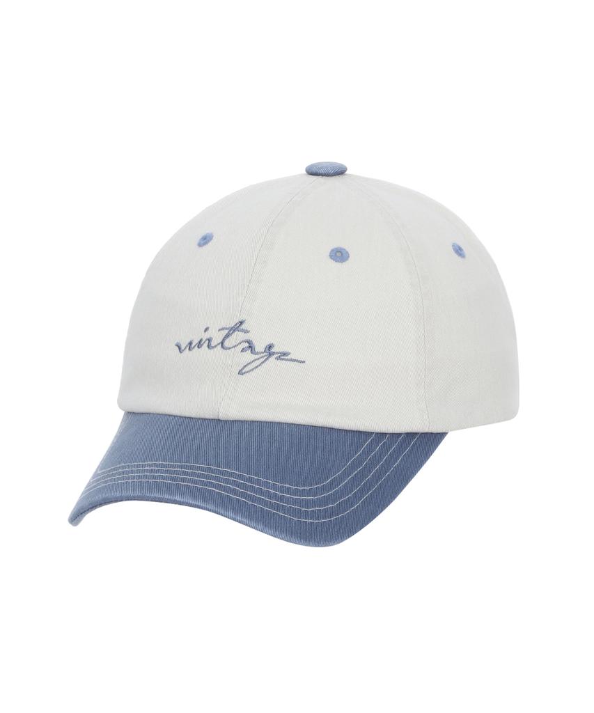 Padeu Washed Ball Cap Cream/Blue