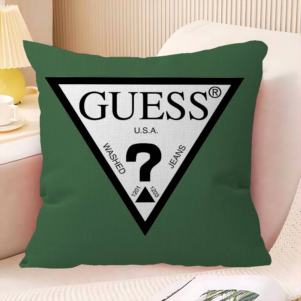 Mode G_GuessS Logo Bedrukt Kantoor Kussen Kussensloop Auto Kussensloop45X45CM Lendenkussen Kussensloop Bank