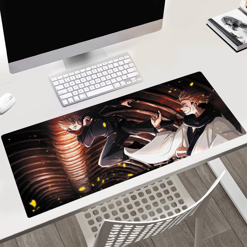 Jujutsu Kaisen Desk Pad 40x90x0.3CM with Gojo, Yuji, & Megumi Characters.