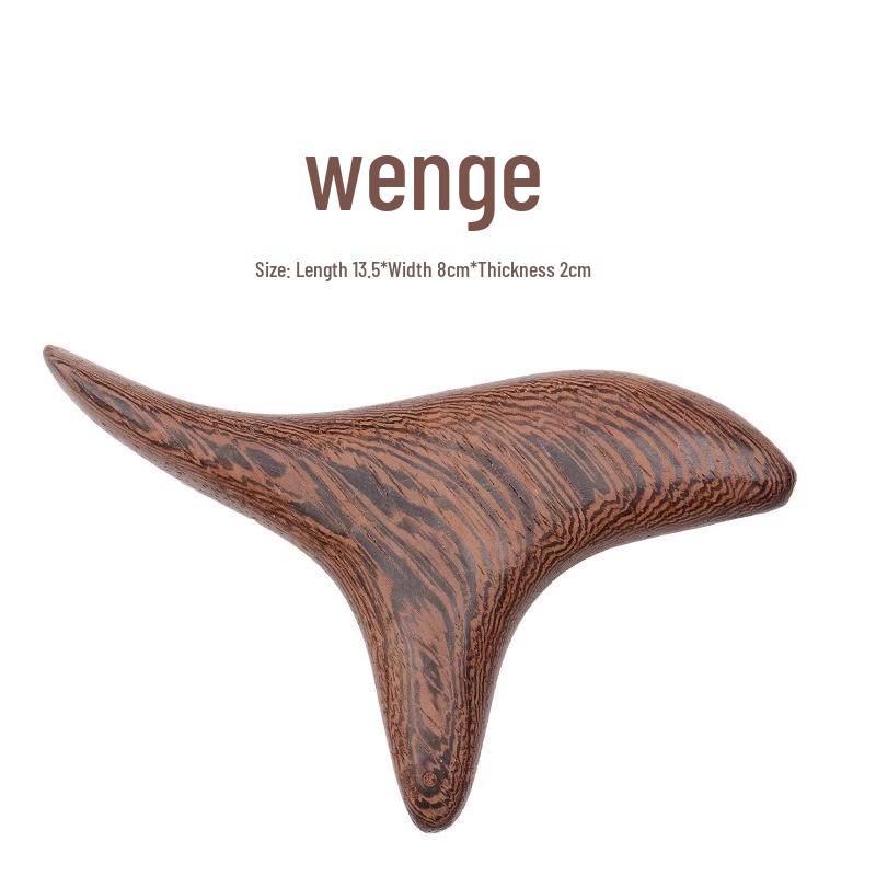 Triangular Wooden Foot Massager Stick for Acupressure Therapy and Gua Sha