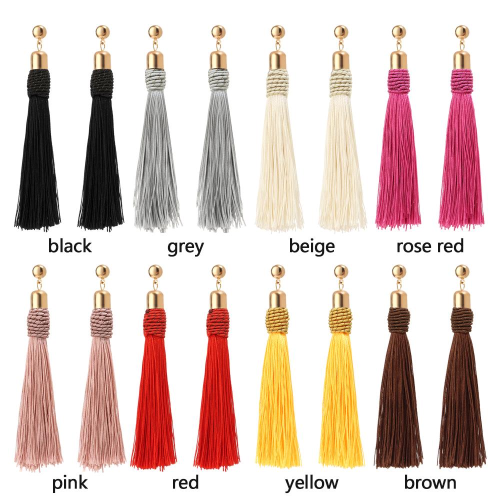 Fashion Long Pendant Vintage Dangle Ear Rings Tassel Earrings Drop Statement Earring Bohemian