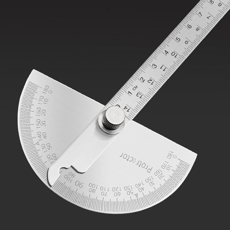 180 Degree Protractor Metal Angle Finder Goniometer Angle Ruler Woodworking Tool