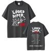 Loded Diper Diper Overload Tour Tshirt Unisex Women Vintage Rock Short Sleeve Tshirts Unisexs Casual Pure Cotton Summer T Shirts