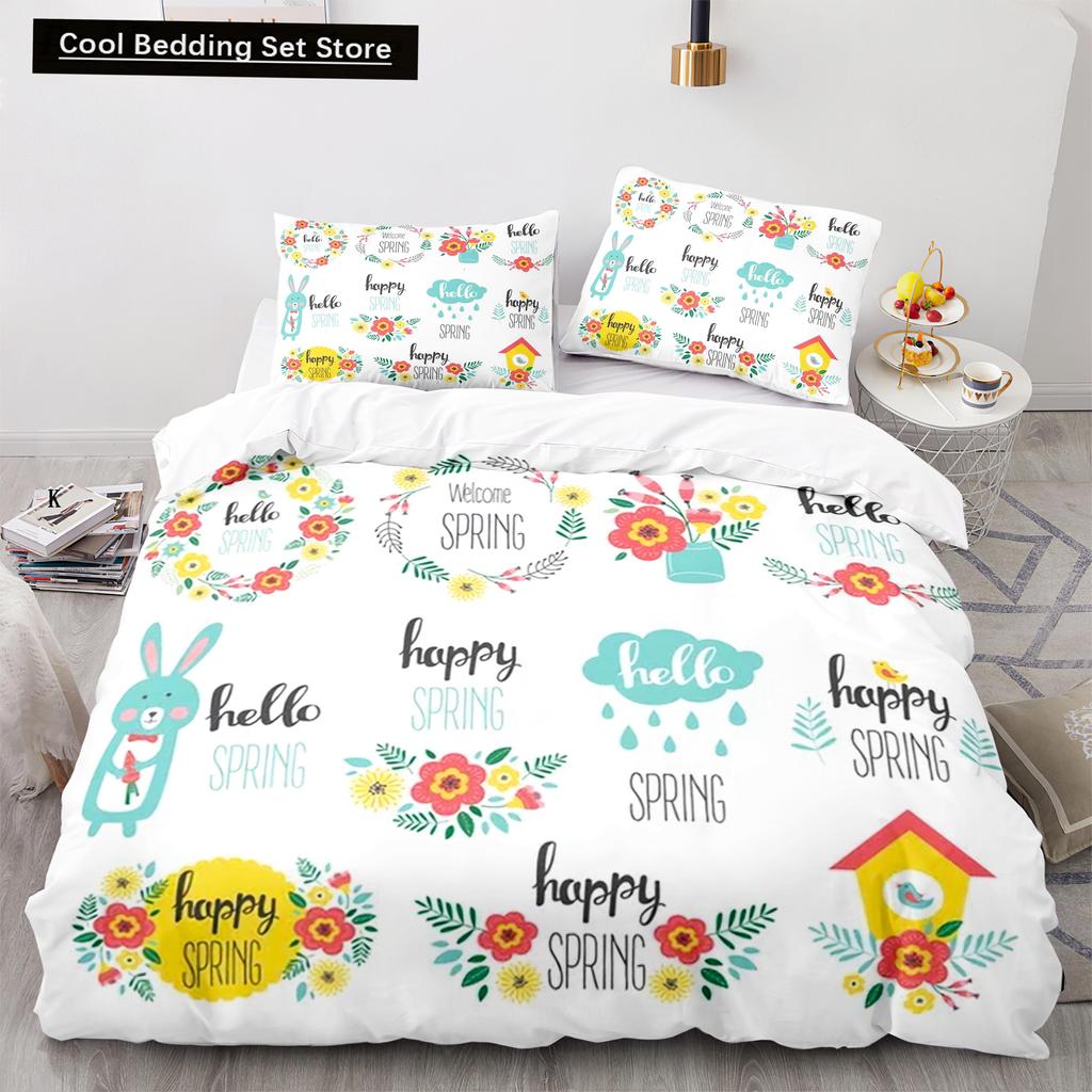 Copripiumino Cartoon Cani Animali Misura King Queen Set Letto Cucciolo Animale Domestico Adorabile per Bambini Ragazzi Ragazze Fauna Selvatica Poliestere Copripiumino