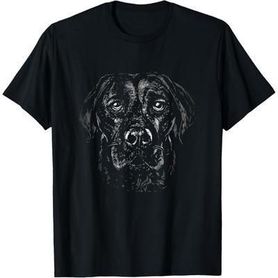 Dogs Labrador Retriever Monochrome Drawing Dog Men Women Kids T-Shirt