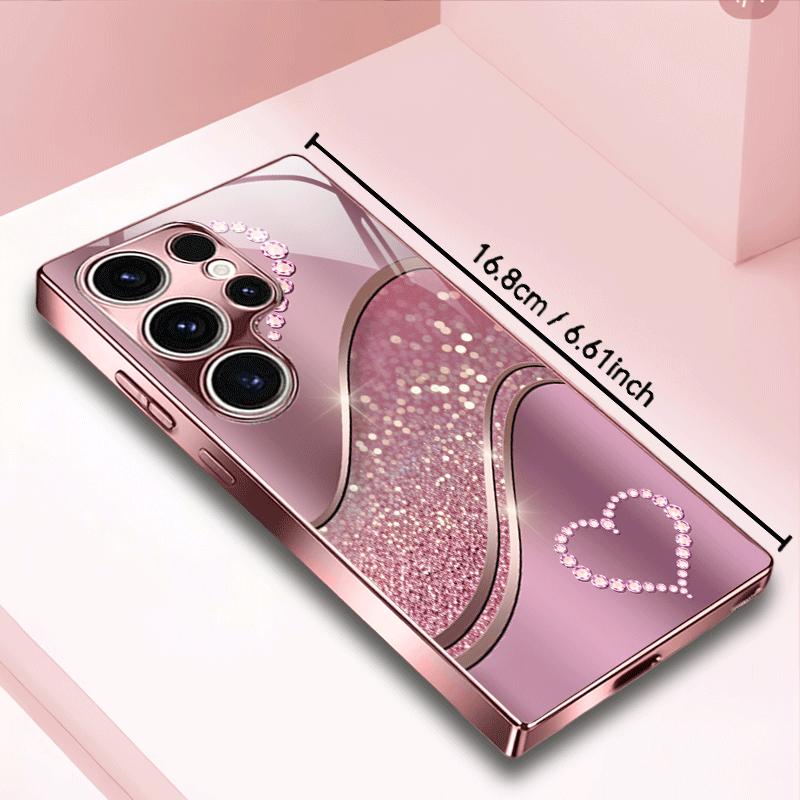 Women's style Love Pattern Exquisite PhoneCase Glass PhoneCase for Samsung Galaxy S26 S25 S24 S23 FE Ultra Plus Dropresistant