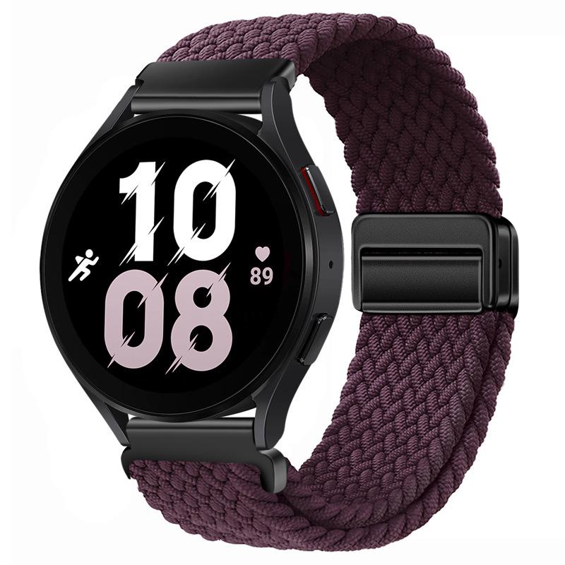 20mm Braided Solo Loop Strap for Samsung Galaxy Watch 6/5/4 44mm 40mm/Classic 47mm 43mm 46mm42mm Nylon Bracelet Watch 5 Pro 45mm