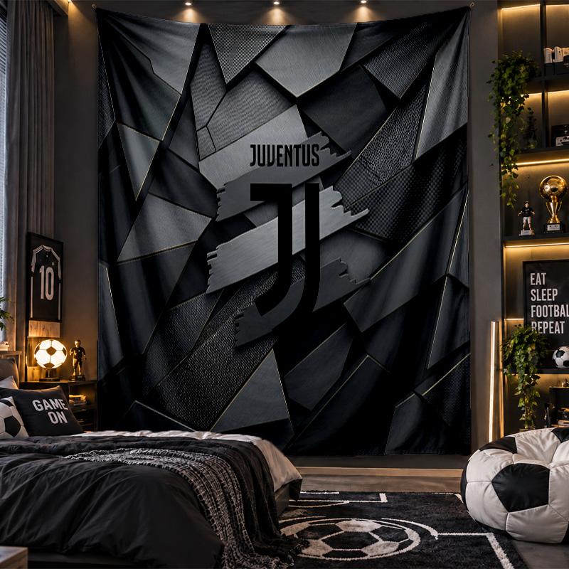 Arazzo da Appendere a Parete Tessuto Stampato Juventus FC per Soggiorno Camera da Letto Decorazione per la Casa