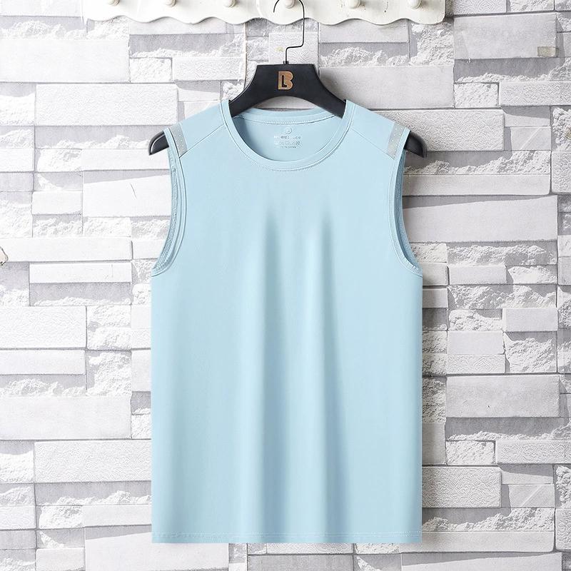 Outdoor Fitness Vest, Summer Fitness Suit, Running Training Suit, Casual Stretch, Breathable, Quick Drying Sleeveless T-shirt